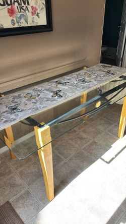 $25 OBO glass dining table