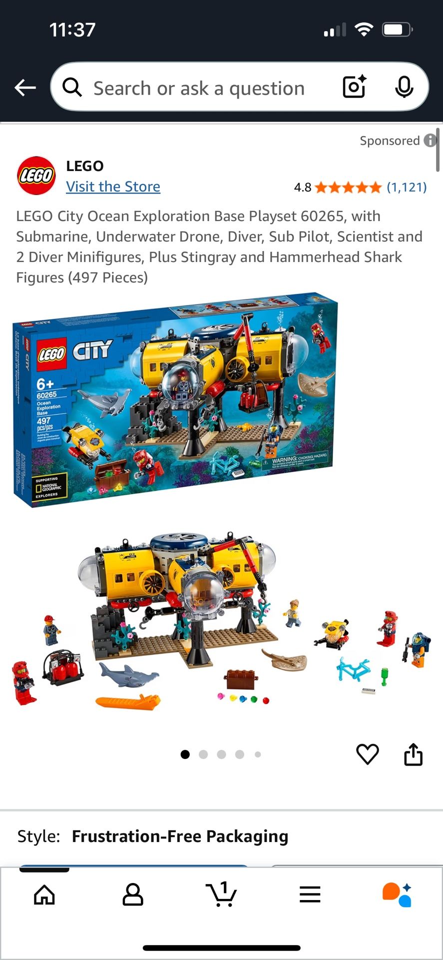 LEGO City Ocean Exploration Base Playset 60265