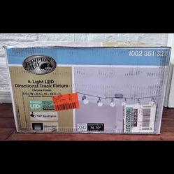 Hampton Bay 6-Light 4 ft. Chrome Integrated LED Track Lighting Kit, 29206-HBU