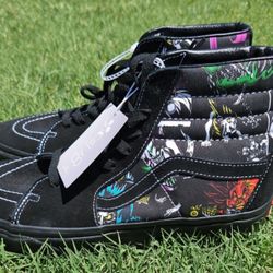 Vans x Disney 100 Villains High-Top Sneakers – Women’s 10.5 / Men’s 9 – NEW w/ Tags
