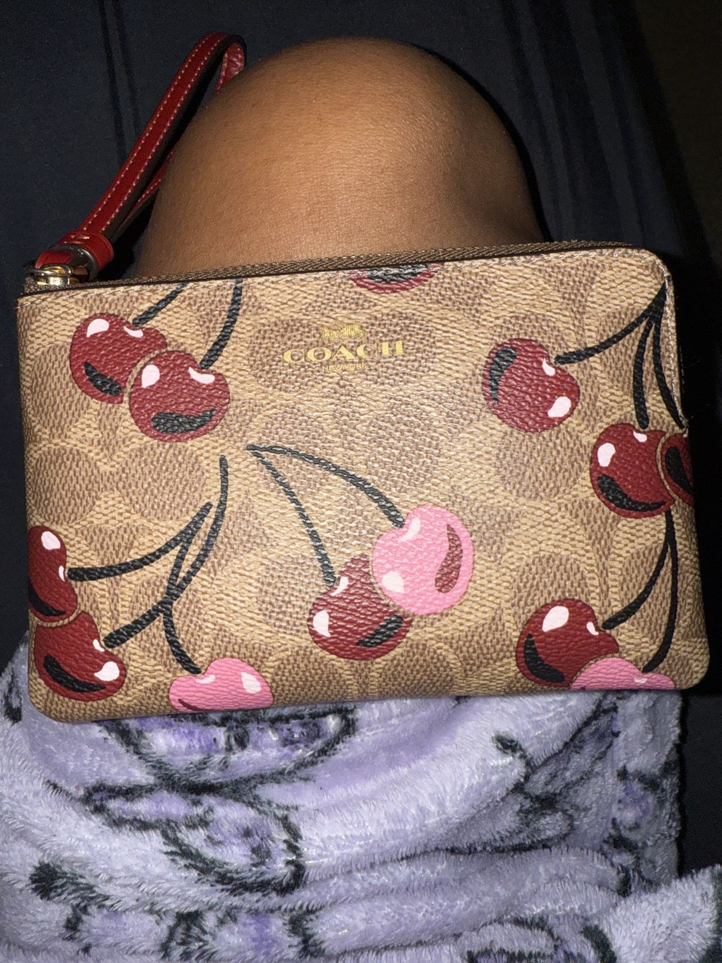 Coach Womens Small corner Zip wrist Pouch