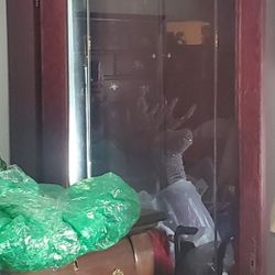 Cherry Wood Corner Cabinet