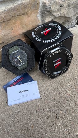 Casio G-Shock GA-2100 Series Mens / Boys Analogue-Digital Watch Army Green