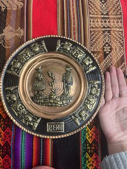 Bronze Wall Hanging From Peru - Peruvian Indigenous