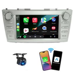 4GB+64GB Car Radio for Toyọta Caṃry 2006-2011,8”Touchscreen Car Stereo with Wireless Carplay/Android Auto,AM/FM, Android 13 Camry Radio with AHD Backu