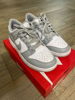 Grey Nike Dunk Low Size 7Y