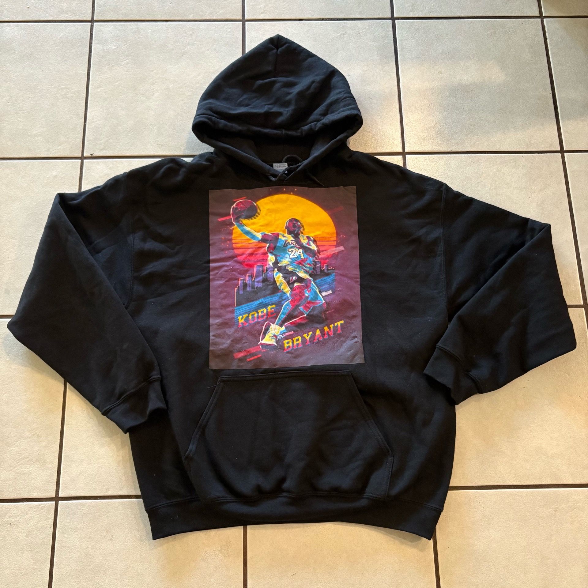 Kobe Bryant #24 Hoodie Pullover Retro Men's L