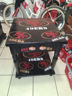San Francisco 49ers side table for sale