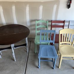 Small Kitchen Table with 5 Chairs 