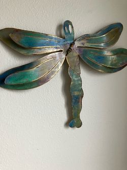 Cute metal dragonfly decoration