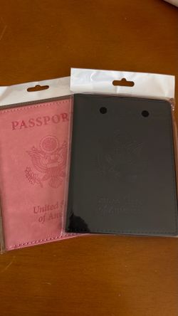 Pink & Black Passport Covers