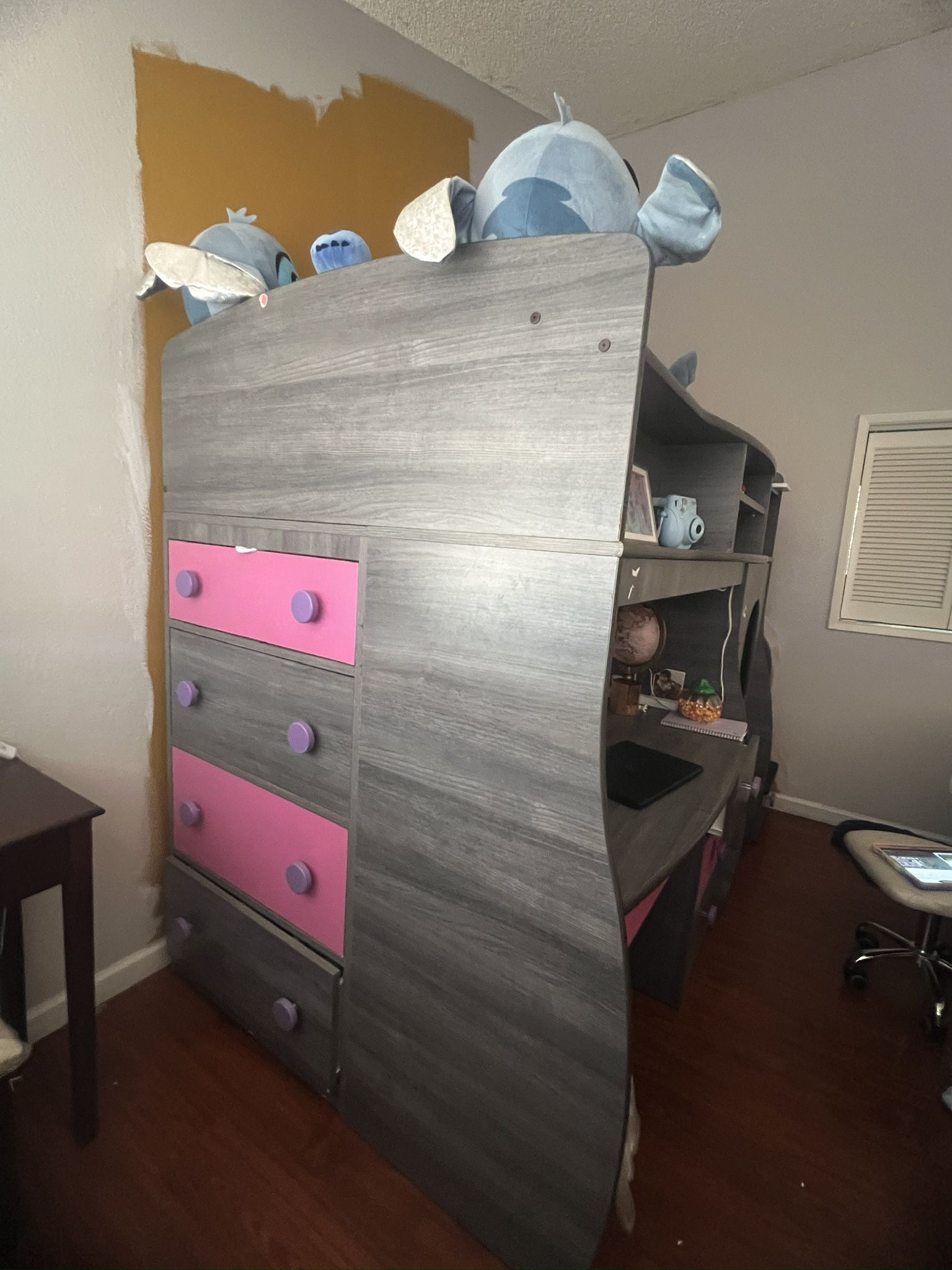 Twin Bed With Storage And Desk