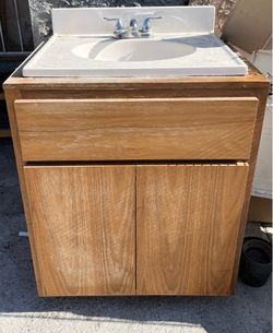 Bathroom Cabinet + Sink with Faucet