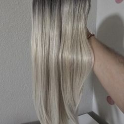 Blonde Straight Hair Wig 