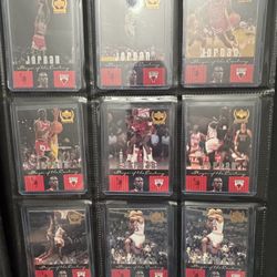 9 Card Michael Jordan Lot 
