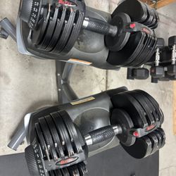 Adjustable Dumbbells 5-72 lbs ( 5-32 KG) Used