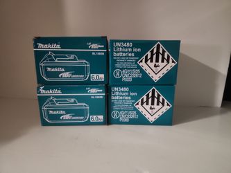 makita 6.0ah 18v Lithiu-ion Batteries Have 4 $85