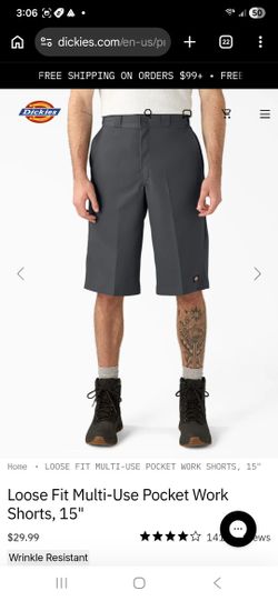 Men's Dickies Shorts In Gray 34
