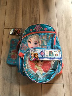 Disney Frozen Elsa Backpack Set