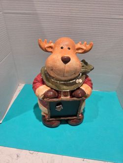 Christmas Moose Cookie Jar