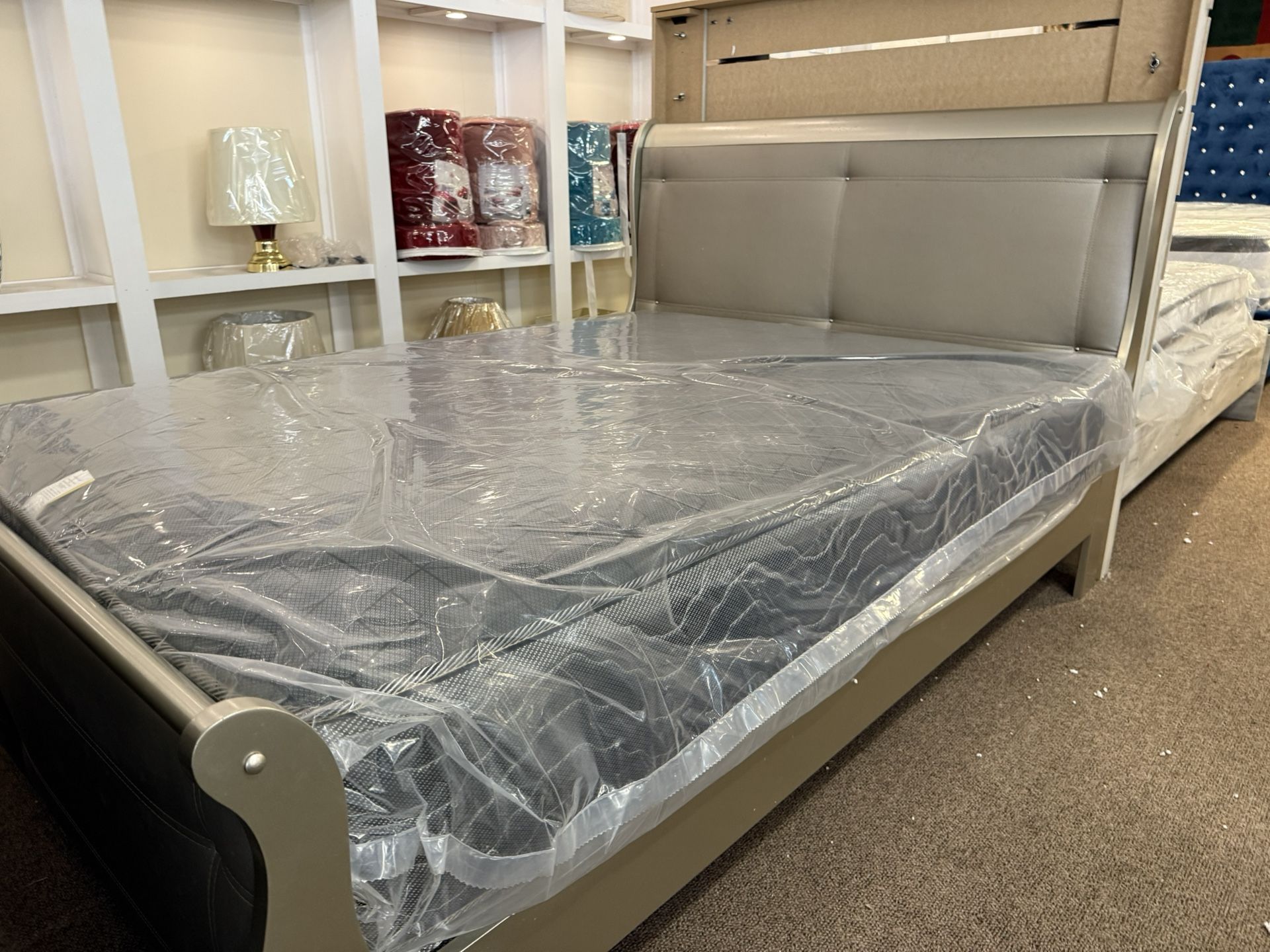 Marley SILVER Queen Bed Only