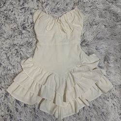 Ivory mini dress
