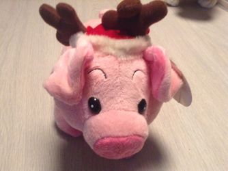 Animated Pets Christmas Piggy