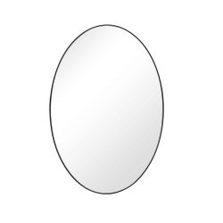 YVANLA 24x36 Oval Bathroom Mirror Black