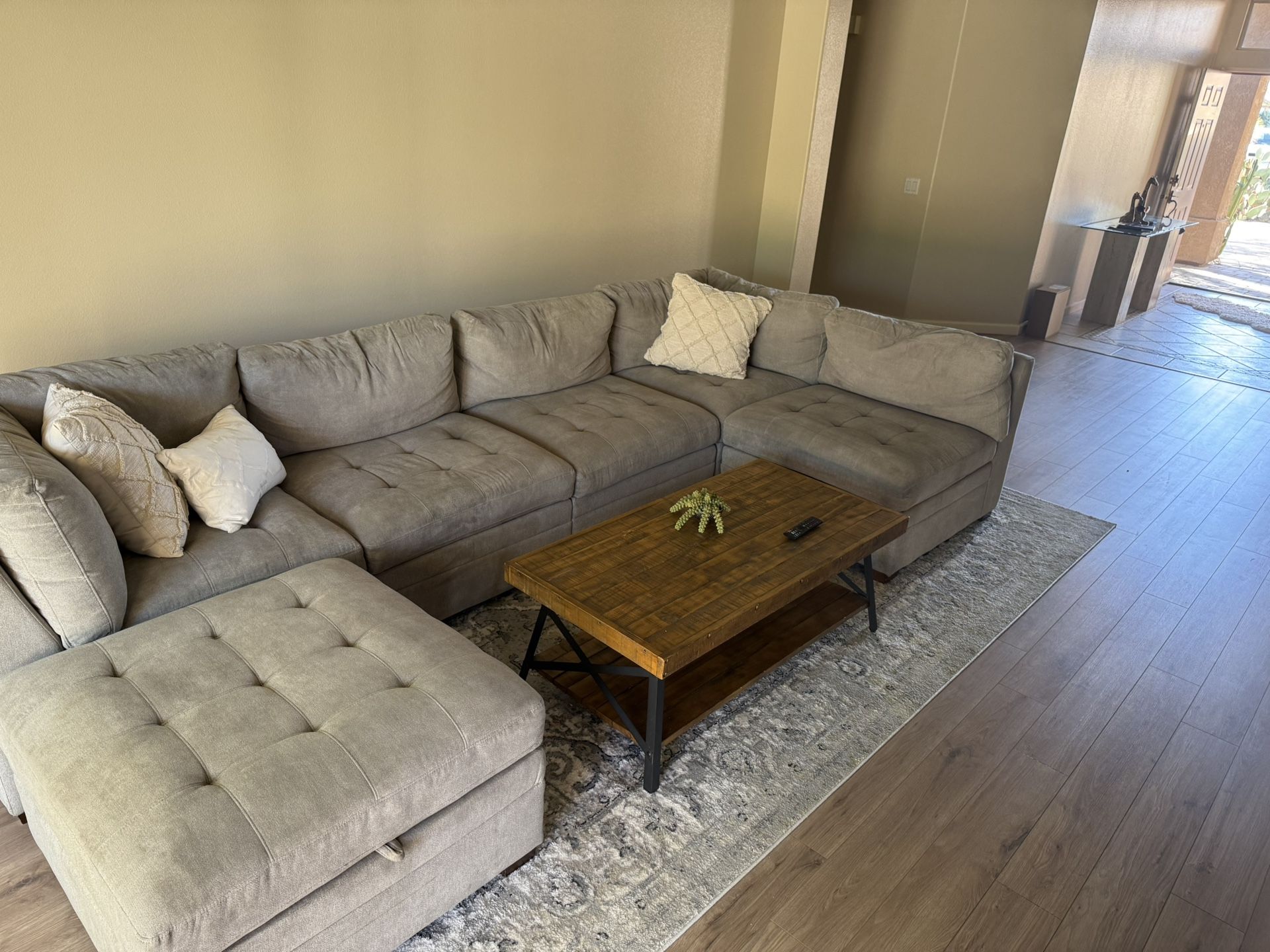 L-shape Sofa With Ottoman