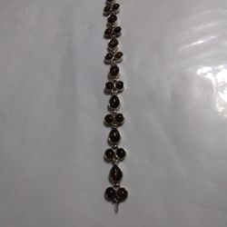 925 Silver Bracelet Land 7 3/4 In Use