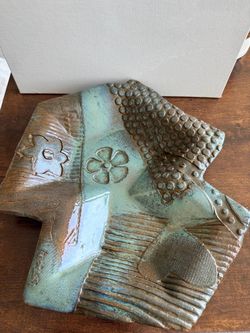 Textured Patterns Ceramic Platter