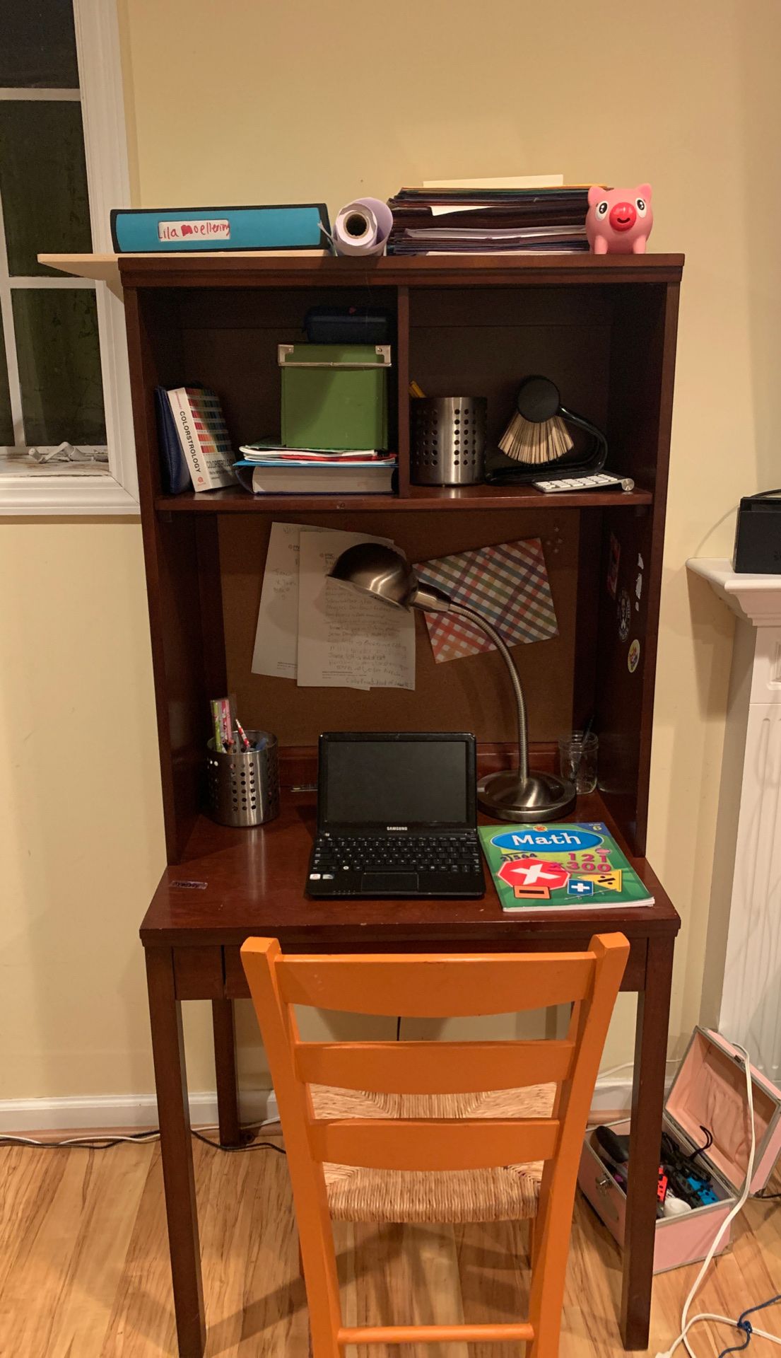 Desk with chair