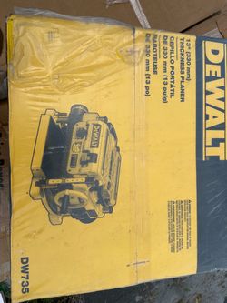 Dewalt thickness planer