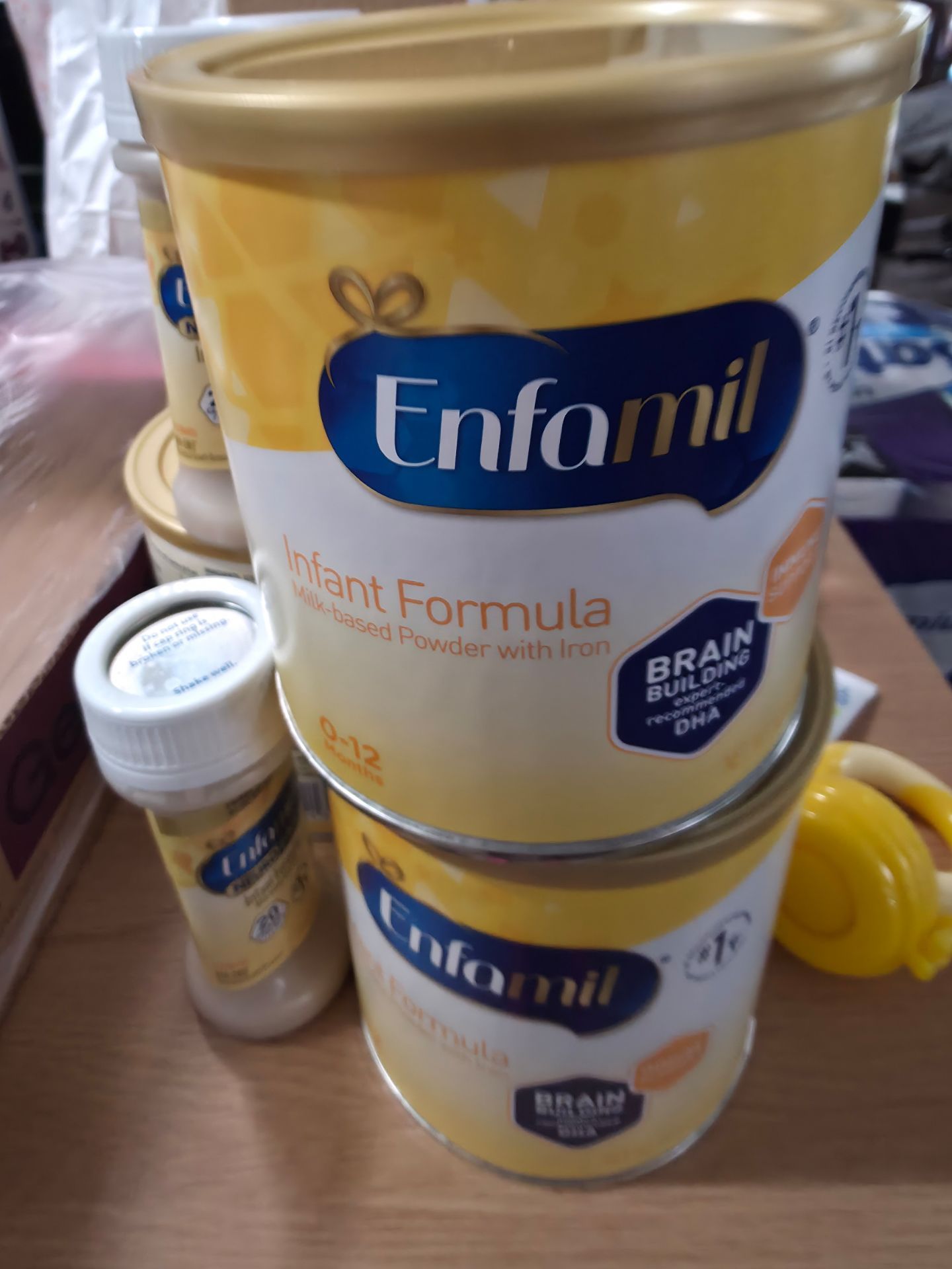 Enfamil milk for babies.