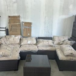 New 7 Piece Outdoor Patio Furniture Set