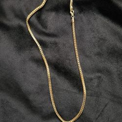 14K GOLD 3MM PLAIN ITALIAN FRANCO CHAIN