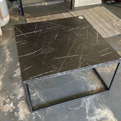 Black marble coffee table