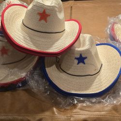 Brand New Bulk Straw Cowboy Hats (Oriental Trading Co)