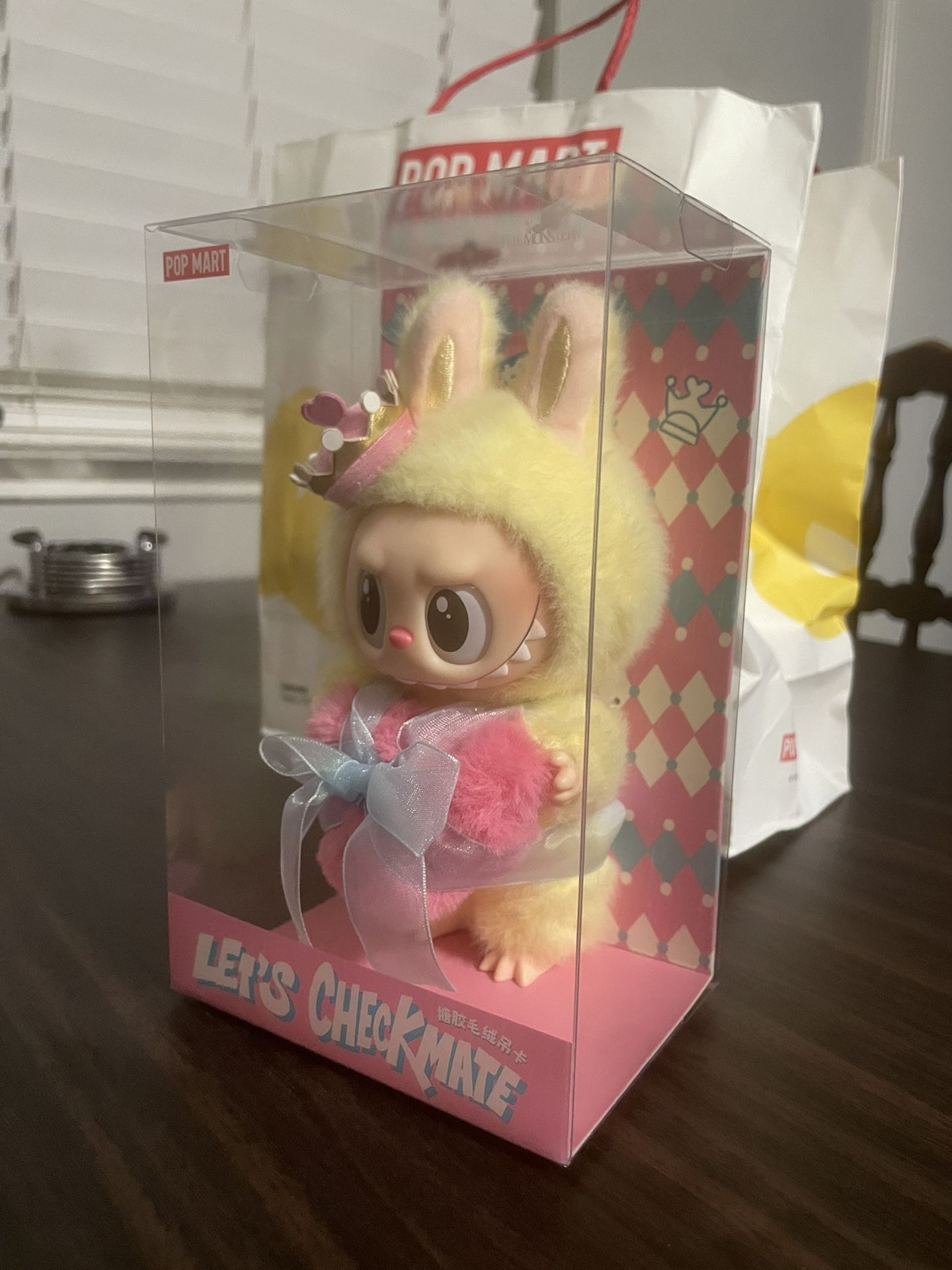 Labubu “Let’s Checkmate” Vinyl Face Hanging Plush