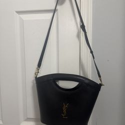Ysl Black Shoulder Bag Gold Hardware Crossbody