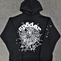 Spider hoodie black and white worldwide Size M