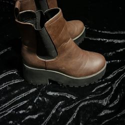 Brown Platform Boots