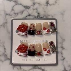 LOVE LOCK Handmade 3D Artist Press-Ons