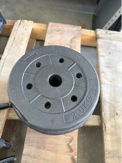 2kg Plastic Weight Plates