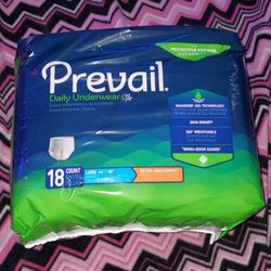 Prevail Per-Fit Adult Briefs Diapers L EXTRA Absorbency 18 Ct