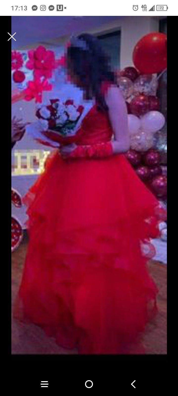 dress for 15 or sweet 16, in excellent condition. size M. You can wear the dress long and then short.