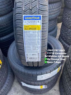 175/65R14 Goodyear Viva-3 New Set of Tires Installed and Balanced Set de Llantas Nuevas Instaladas y Balanceadas