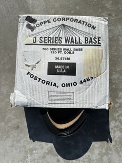 6 Inch Black Cove Base Roppe Base Board
