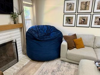 Giant Foam Bean Bag Chair - Washable Cover