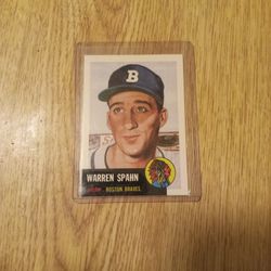 1953 Warren Spahn Topps Card #147